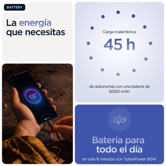 Smartphone Motorola Edge 60 Pro 5G 12GB 512GB Pantalla pOLED 6.67" IP69 Azul