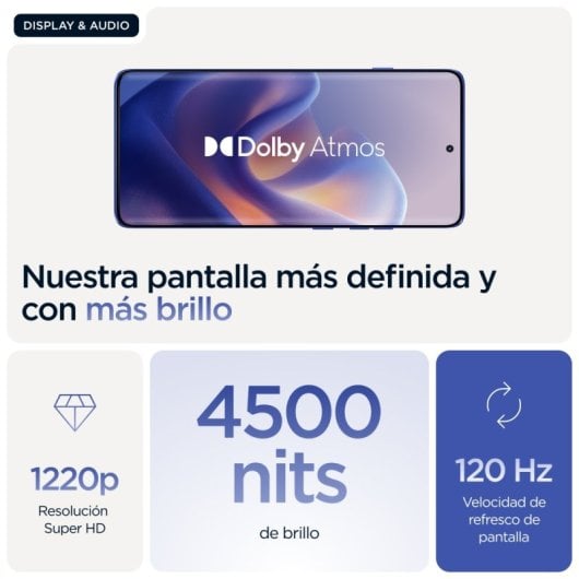 Smartphone Motorola Edge 60 Pro 5G 12GB 512GB Pantalla pOLED 6.67" IP69 Azul