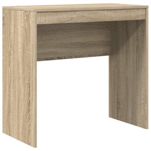 Escritorio Buck roble Sonoma compacto, 6 compartimentos, 2 cajones, tablero de partículas resistente