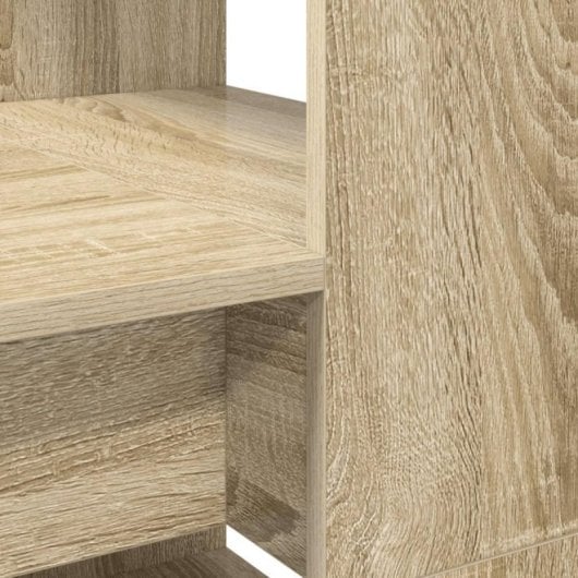 Bureau modèle Nagini - 113 cm, design moderne en chêne Sonoma, 50kg max