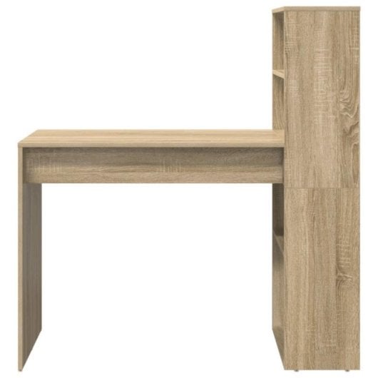 Bureau modèle Nagini - 113 cm, design moderne en chêne Sonoma, 50kg max
