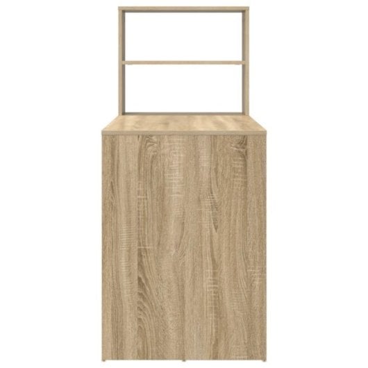Bureau modèle Nagini - 113 cm, design moderne en chêne Sonoma, 50kg max