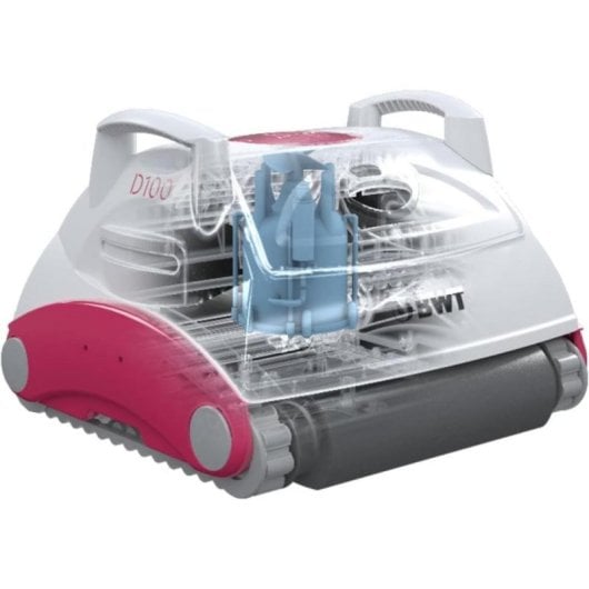 Robot limpiafondos BWT D100, filtración 4D, 90min, navegación giroscopio, cable 16m, piscinas hasta 8m