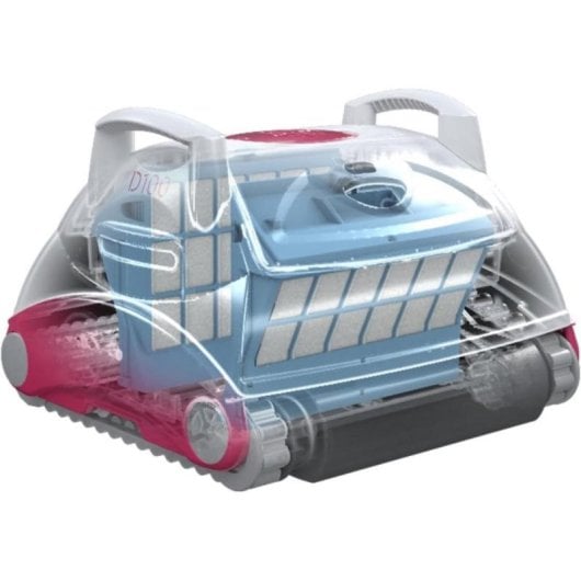 Robot limpiafondos BWT D100, filtración 4D, 90min, navegación giroscopio, cable 16m, piscinas hasta 8m