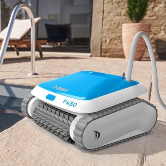 Limpiafondos Automático BWT P450 Compacto, Navegación Gyro, App, 15 m³/h, Filtro Dual