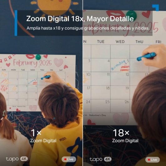 Tapo C260 Cámara de Vigilancia 360º Interior, 4K 8MP, Detección IA Gratuita Avanzada, Reconocimiento Facial, Visión Noct
