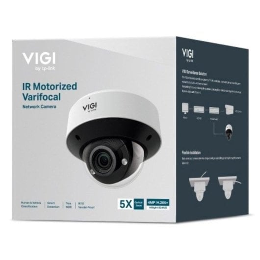 Câmera de vigilância TP-Link VIGI S245ZI 4MP Visão Noturna Externa Detecção IA Áudio Bidirecional
