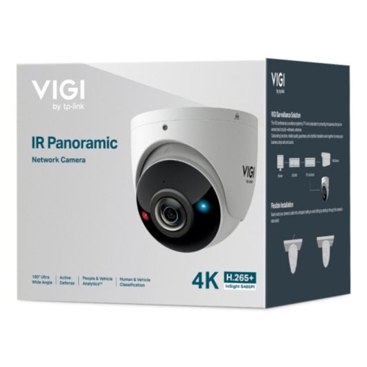 Cámara IP TP-Link InSight S485PI 8MP 4K 180° Panorámica Alámbrica Exterior