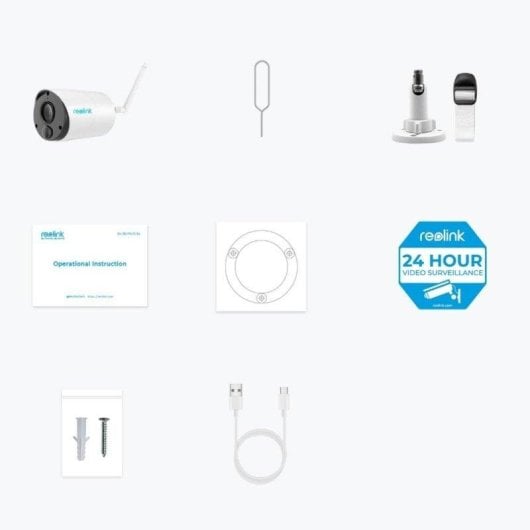 Caméra de surveillance Reolink Argus B320 2K Vision Nocturne Intérieur et Extérieur Contrôle Vocal Audio Bidirectionnel