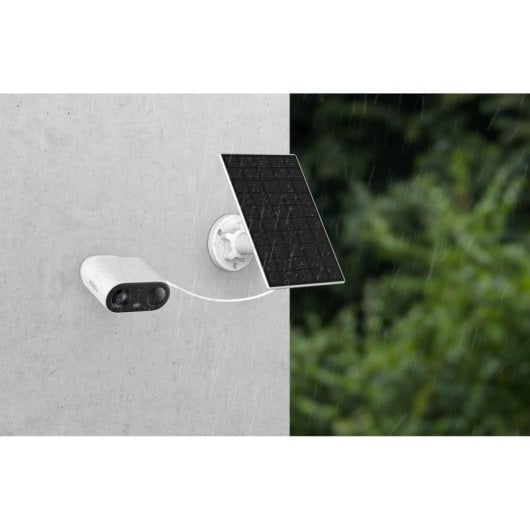 Cámara de seguridad IP exterior 2K QHD, WiFi, visión nocturna color, batería 5000mAh, panel solar, IP65