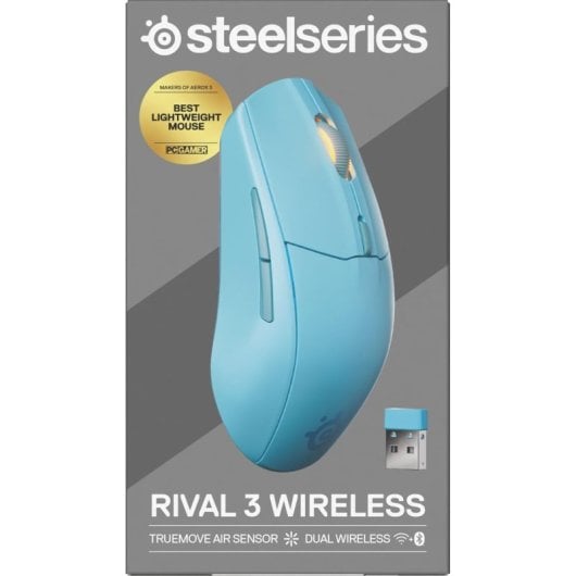 Souris de jeu sans fil SteelSeries Rival 3 Gen 2 18 000 DPI RGB 6 boutons Aqua