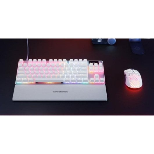 Clavier mécanique Steelseries APEX PRO TKL GEN 3 QWERTY US rétroéclairé RGB blanc