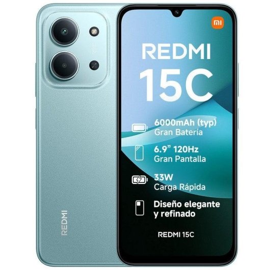 Xiaomi REDMI 15C 4G 4GB 128GB 6.9" Verde Menta