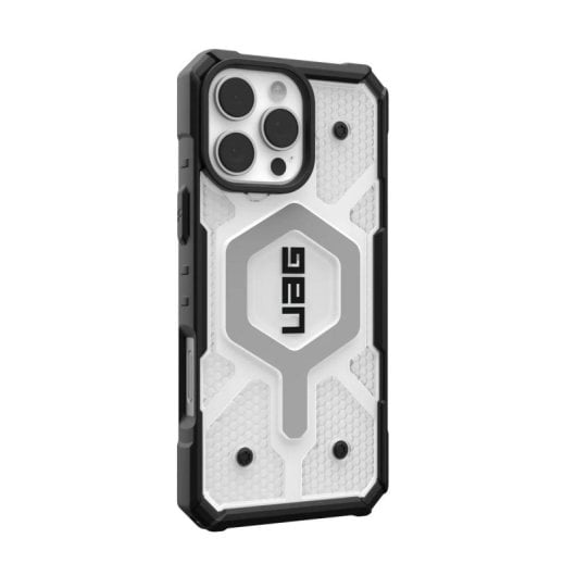 Funda UAG Pathfinder Ice para iPhone 16 Pro Max, TPU, Negro y Transparente, Compatible MagSafe