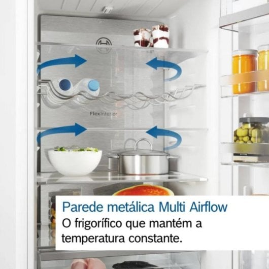 Frigorífico Bosch Combi 203cm 363L C Inox No Frost MultiAirflow VitaFresh LED Display