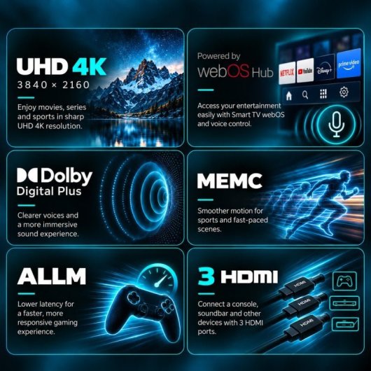 Nilait Prisma 50UD7004SWOS 50" LED UHD 4K Smart TV WebOS