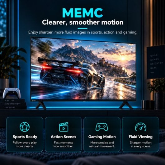 TV Nilait LED Prisma 55UD7004ST 55" 4K UltraHD 60Hz Smart TV WebOS HDR10