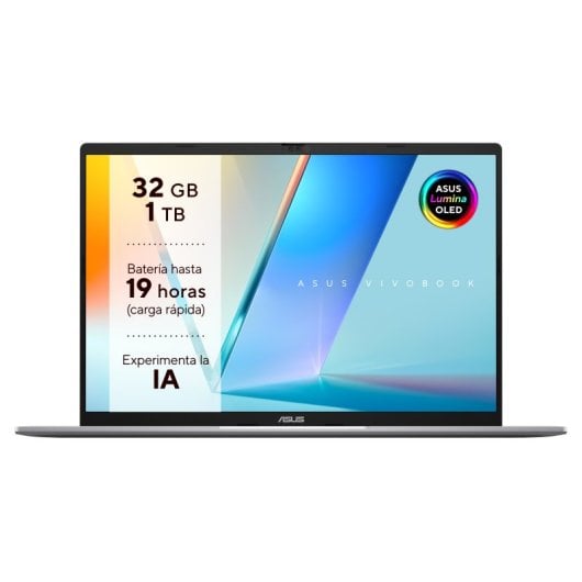Portátil ASUS Vivobook S16 OLED M3607KA-SH050W 16" AMD Ryzen AI 7 350 32GB 1TB SSD Radeon 860M Plata