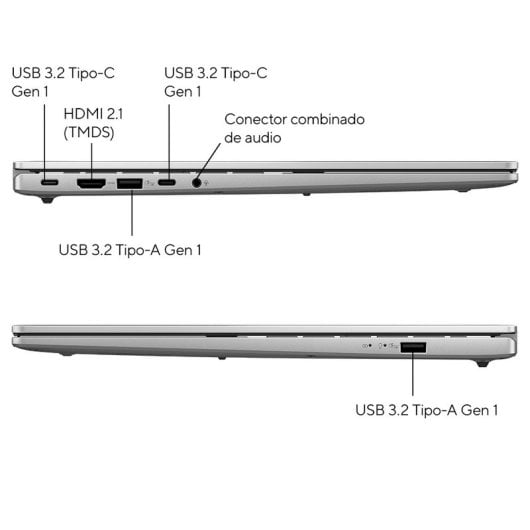 Portátil ASUS Vivobook S16 OLED M3607KA-SH050W 16" AMD Ryzen AI 7 350 32GB 1TB SSD Radeon 860M Plata