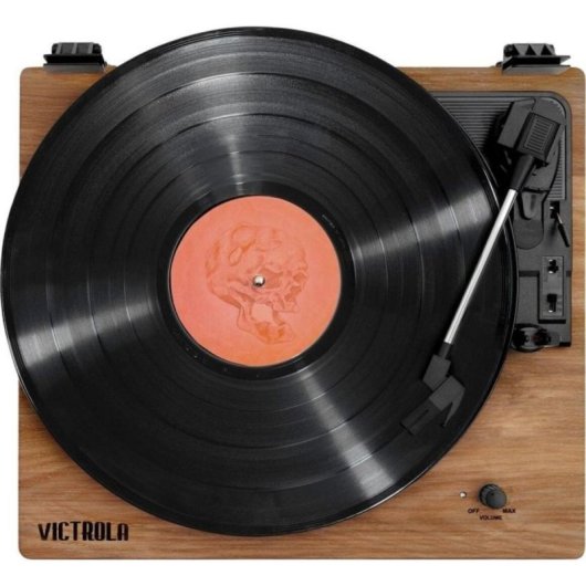 Tocadiscos Bluetooth Victrola VM-135-OAK-INT, 3 Velocidades, Madera, Altavoces Estéreo, RCA, 20W RMS