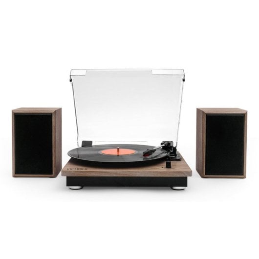Tocadiscos Bluetooth Victrola VM-135-OAK-INT, 3 Velocidades, Madera, Altavoces Estéreo, RCA, 20W RMS