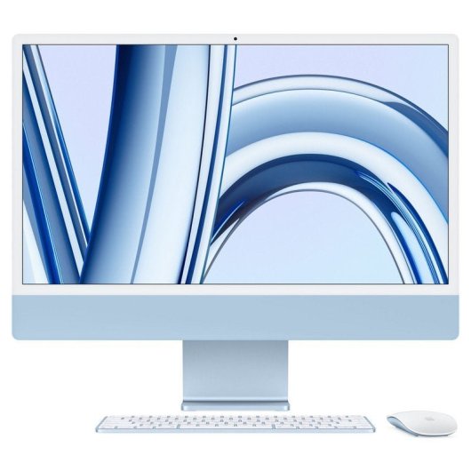 Replay Apple iMac Apple M3/8 Go/SSD 512 Go/10 cœurs GPU/24" 4,5K Retina Bleu Reconditionné