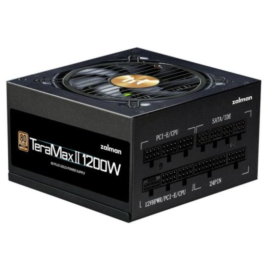 Netzteil Zalman 1200W Hohe Effizienz Modell TeraMax TMX2 Modular Schwarz