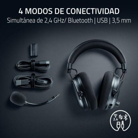 Auriculares Razer BlackShark V3 Pro sans fil avec Annulation de Bruit Active