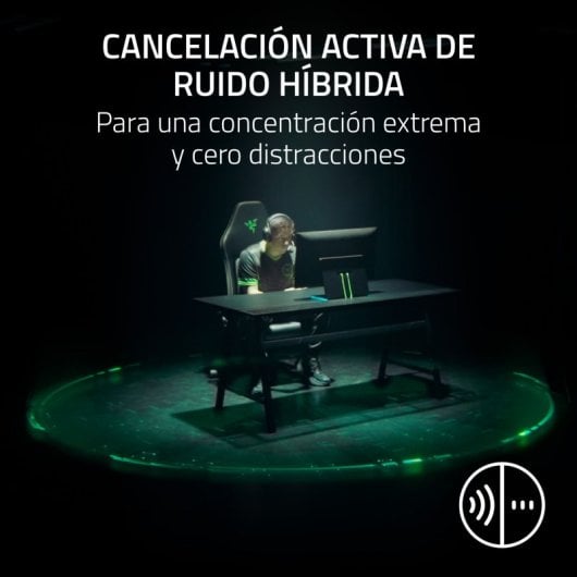 Auricolari Razer BlackShark V3 Pro per PlayStation wireless con ANC e microfono rimovibile nero