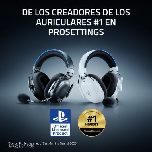 Auricolari Razer BlackShark V3 Pro Wireless con Cancellazione Rumore e Microfono Bianco