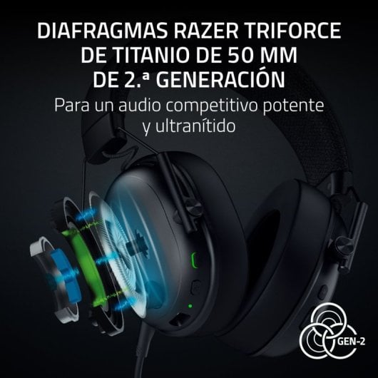 Kopfhörer Razer BlackShark V3 kabellos mit Bluetooth, Mikrofon und THX Audio Schwarz