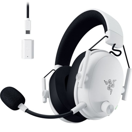 Razer BlackShark V3 Headset Sem Fios HyperSpeed com Áudio THX Branco