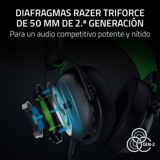 Auricolari Razer BlackShark V3 X Wireless HyperSpeed Xbox Nero ultraleggeri 270g