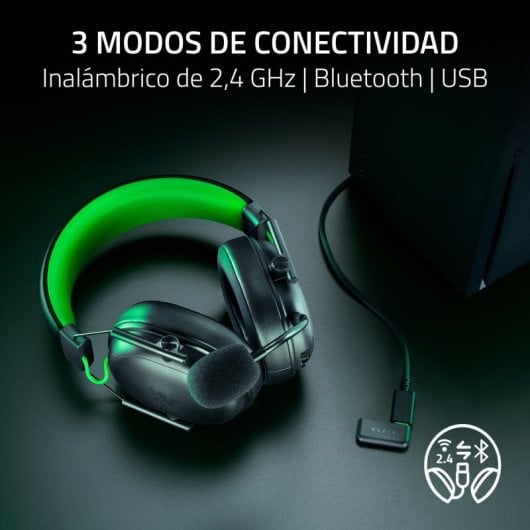 Auricolari Razer BlackShark V3 X Wireless HyperSpeed Xbox Nero ultraleggeri 270g