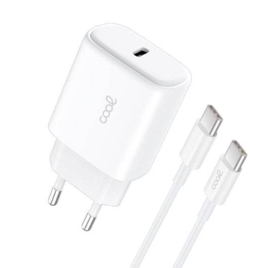 Adaptador de Red COOL TIPO-C 25W Power Delivery Cable Tipo-C 1.2m