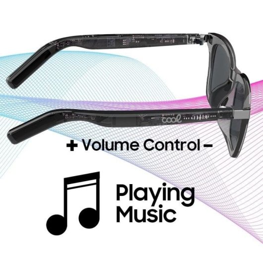 Cool Smart Glasses COOL IA Gafas Inteligentes Bluetooth Música Chamadas Tradução IP65 Preto