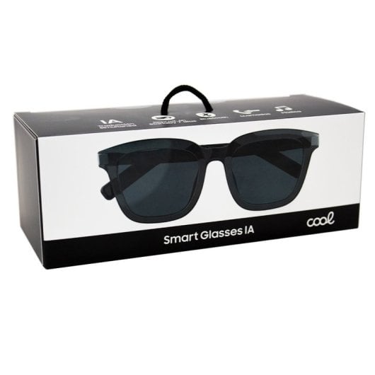 Smart Glasses COOL IA Bluetooth 5.3 Übersetzer 115 Sprachen Wasserdicht IP65 Schwarz