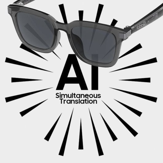 Smart Glasses COOL IA Bluetooth 5.3 Übersetzer 115 Sprachen Wasserdicht IP65 Schwarz