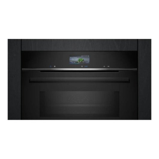 Horno eléctrico Siemens HM736GAB1 67L Negro multifunción con microondas y Home Connect