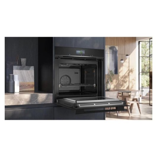 Horno eléctrico Siemens HM736GAB1 67L Negro multifunción con microondas y Home Connect