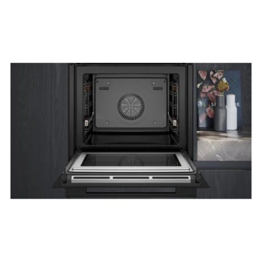 Horno eléctrico Siemens HM736GAB1 67L Negro multifunción con microondas y Home Connect