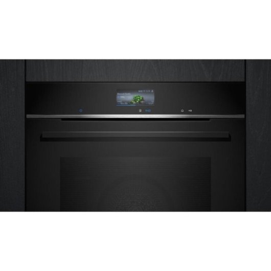Horno eléctrico Siemens HB776G1B1 71L Negro con control por voz y Home Connect
