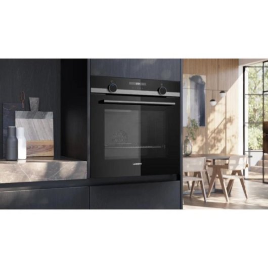 Forno Elétrico Siemens iQ500 HB537GES3 71L Preto cookControl Ar Quente 3D Autolimpeza Hidrolítica
