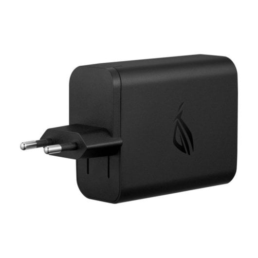 ASUS ROG Carregador GaN USB-C 140W com 3 Portas, Carga Rápida PPS e Quick Charge Preto