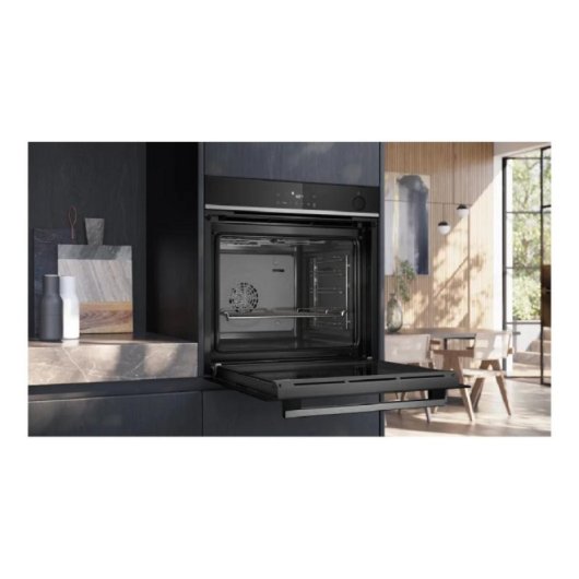 Horno eléctrico Siemens HR532GBS3 71L Negro Inox autolimpieza EasyClean 15 programas