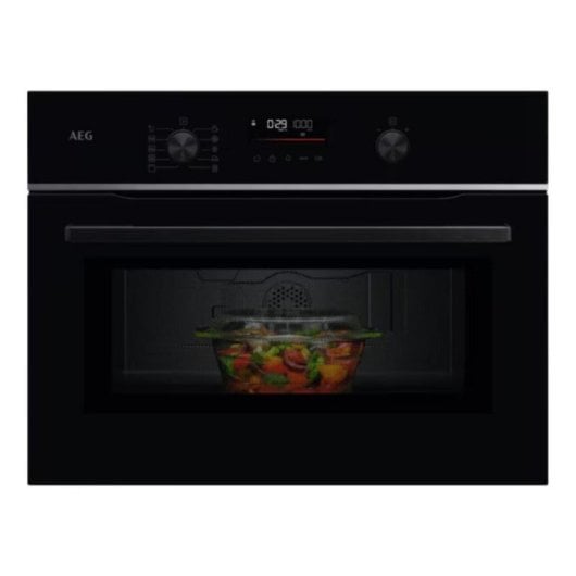 Horno eléctrico AEG TM5NK401B 44L Negro con microondas, grill y conectividad Wi-Fi