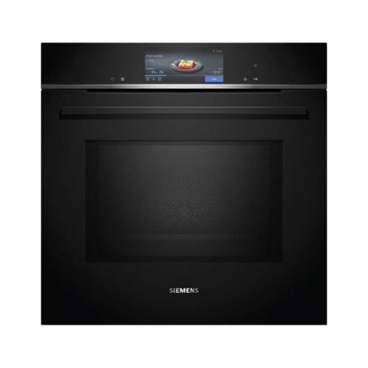 Forno Elétrico Siemens iQ700 HM778GMB1 67 L Preto com micro-ondas, autolimpeza pirolítica, Wi-Fi e ecrã TFT
