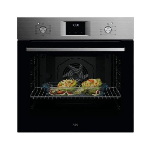 Horno eléctrico AEG OU5AB21FSM 72L Negro con cocción a vapor y autolimpieza pirolítica