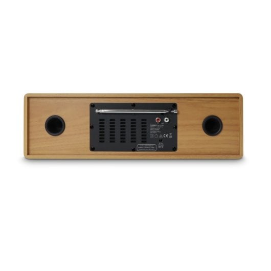 Microcadena Bluetooth 50w Efecto Madera Radio Fm Lector Cd Mooov 477380