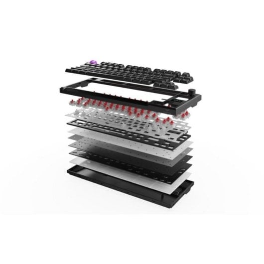 Teclado mecánico PREYON Silent Claw TKL Layout ES pantalla inteligente RGB triple conexión